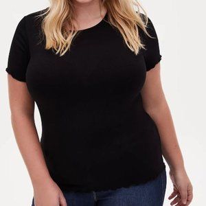 Torrid 3XL PERFECT CONDITION SLIM FIT RIB CREW NECK TEE